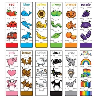 Joc educativ - puzzle in limba engleza Invata culorile prin asociere COLOUR MATCH [5]