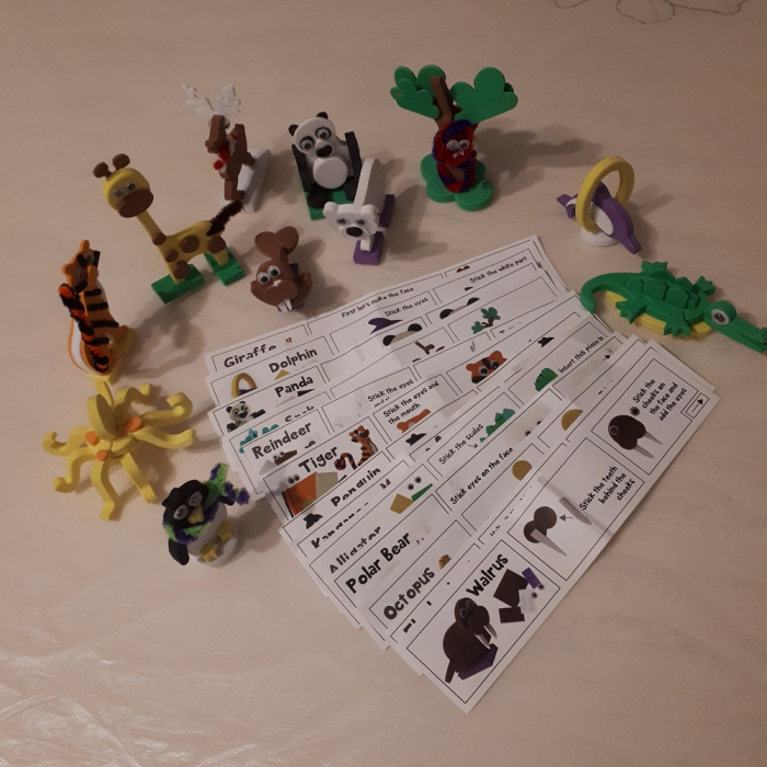 Cadou 5-7 ANI - Set creativ quilling + Puzzle 3D Animale [3]