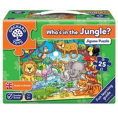 Puzzle cu activitati Cine este in jungla? WHO'S IN THE JUNGLE? [1]