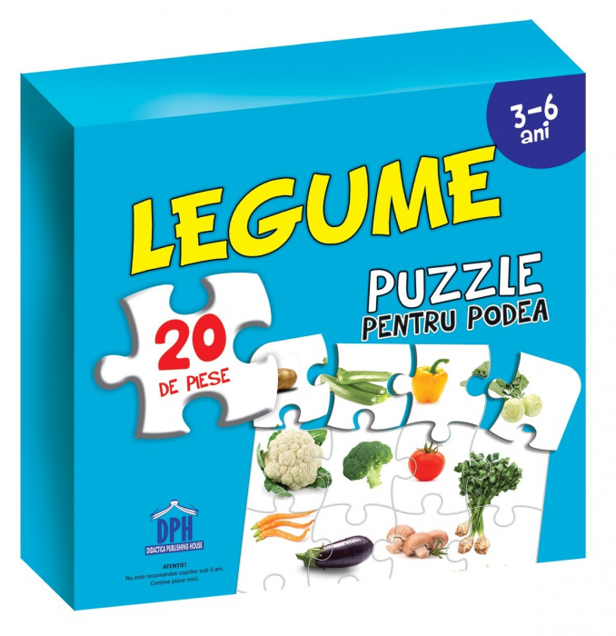 Puzzle educativ cu afis LEGUME( puzzle podea 50/70 + afis 50/70 ) [1]