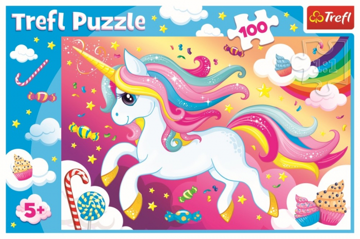 Puzzle Trefl 100 - Frumosul Unicorn [3]