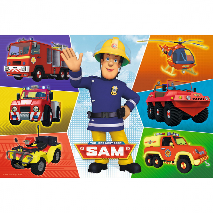 Puzzle Trefl 100 - Masinile Pompierului Sam [2]