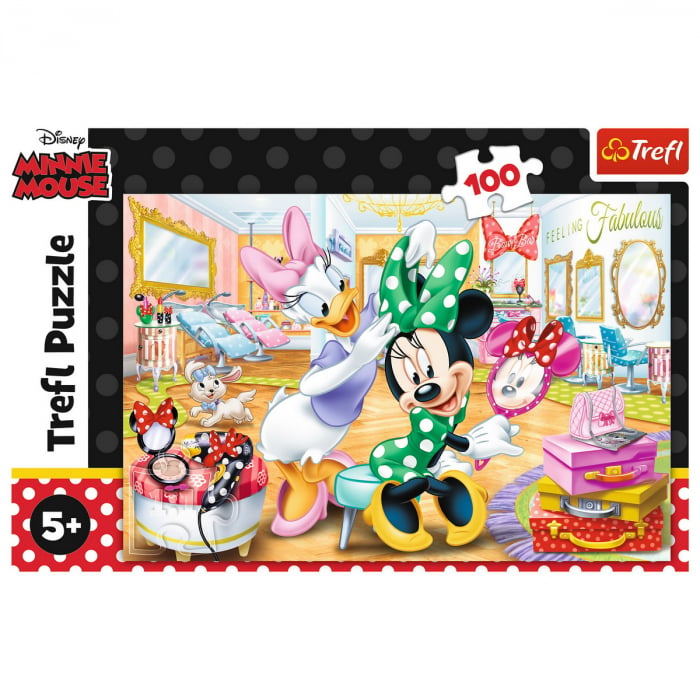 Puzzle Trefl 100 - Minnie la Salonul de Infrumusetare [3]