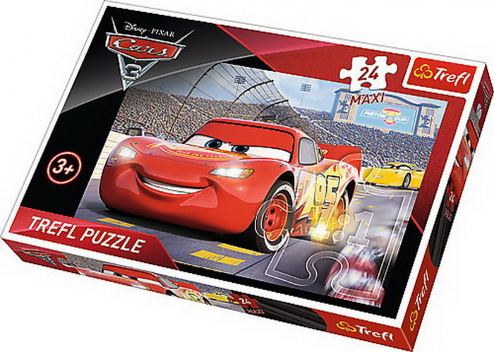 Puzzle Trefl 24 Maxi - Campionul McQueen Cars 3 [1]