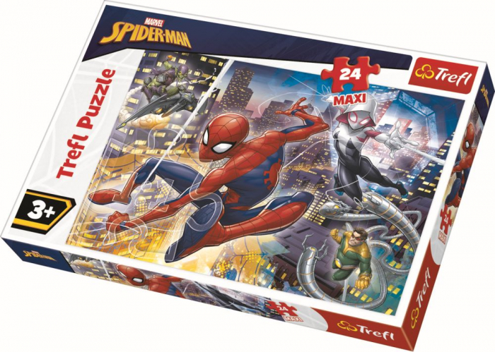 Puzzle Trefl 24 Maxi - Curajosul Spiderman [1]