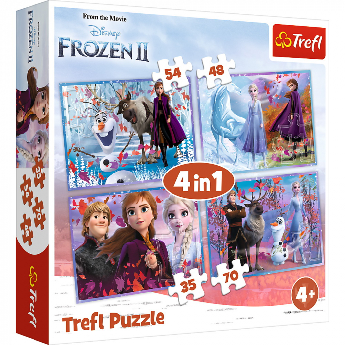Puzzle Trefl 4in1 - Frozen 2 - Calatorie catre Necunoscut [1]