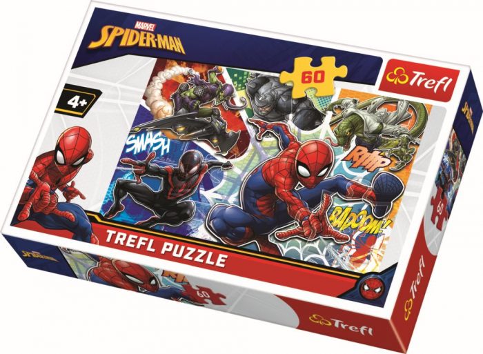 Puzzle Trefl 60 - Curajosul Spiderman [1]