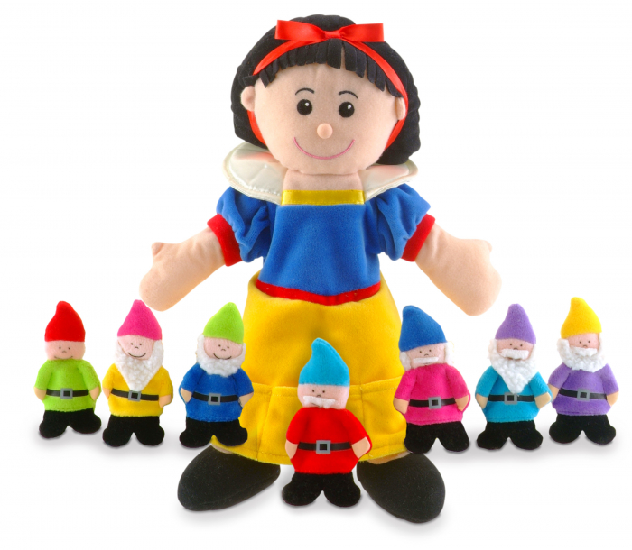 Set papusa si marionete Alba ca Zapada si cei 7 pitici / Snow White and the Seven Dwarfs - Fiesta Crafts [1]