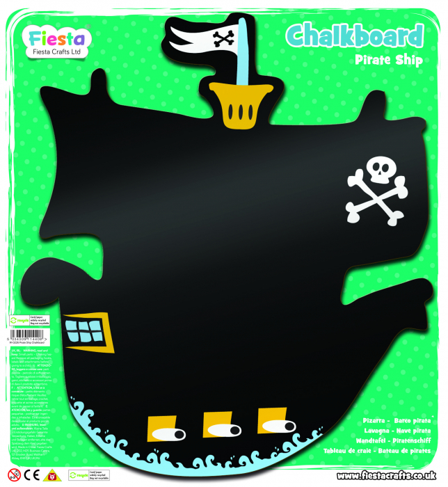 Tabla corabia piratilor / Pirate Ship Chalkboard - Fiesta Crafts [2]