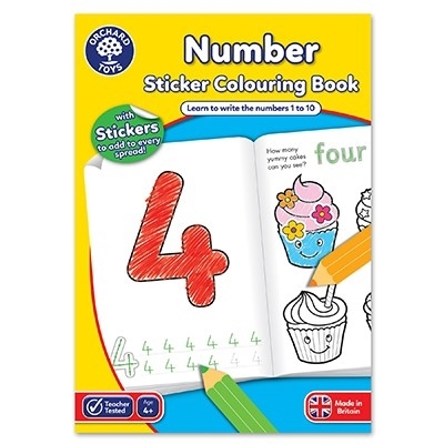 Carte de colorat cu activitati Invata numerele / NUMBER [0]