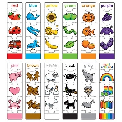 Joc educativ - puzzle in limba engleza Invata culorile prin asociere COLOUR MATCH [4]