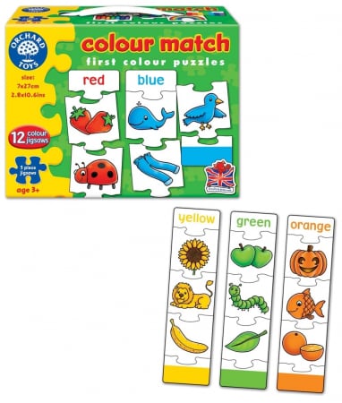 Joc educativ - puzzle in limba engleza Invata culorile prin asociere COLOUR MATCH [2]