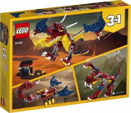 LEGO CREATOR DRAGON DE FOC 31102 [8]