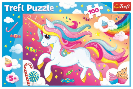 Puzzle Trefl 100 - Frumosul Unicorn [2]