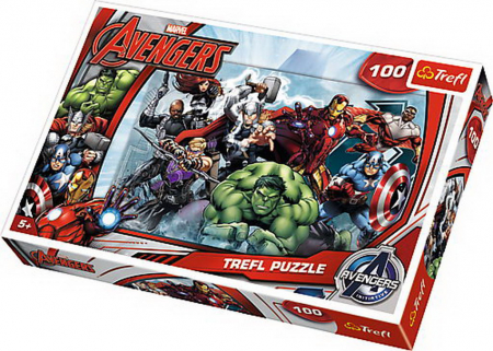 Puzzle Trefl 100 - Incepe Atacul Marvel [0]