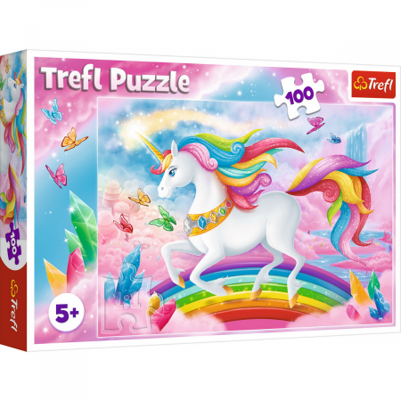 Puzzle Trefl 100 - Lumea de Cristal a Unicornilor [0]