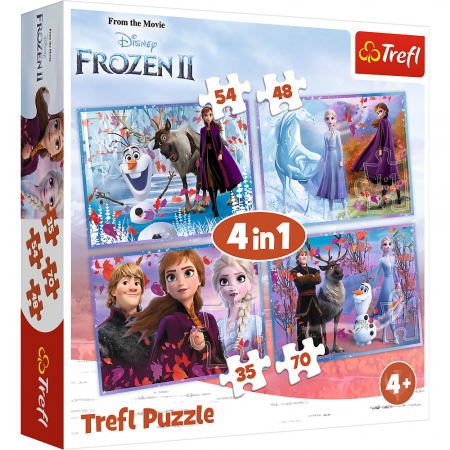 Puzzle Trefl 4in1 - Frozen 2 - Calatorie catre Necunoscut [0]