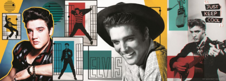 Puzzle Trefl  500 - Panorama - Colaj Elvis Presley [1]