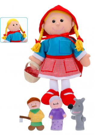 Set Papusa si marionete Scufita Rosie / Red Riding Hood - Fiesta Crafts [0]
