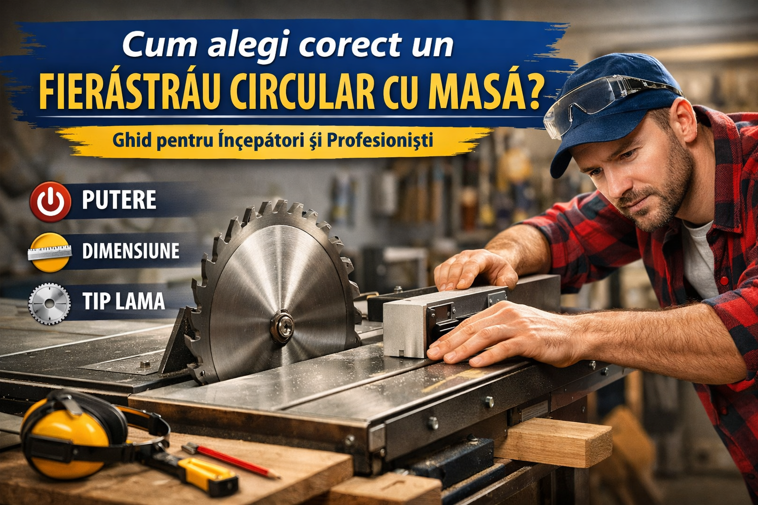 Cum alegi corect un fierăstrău circular cu masă – ghid complet pentru începători și profesioniști