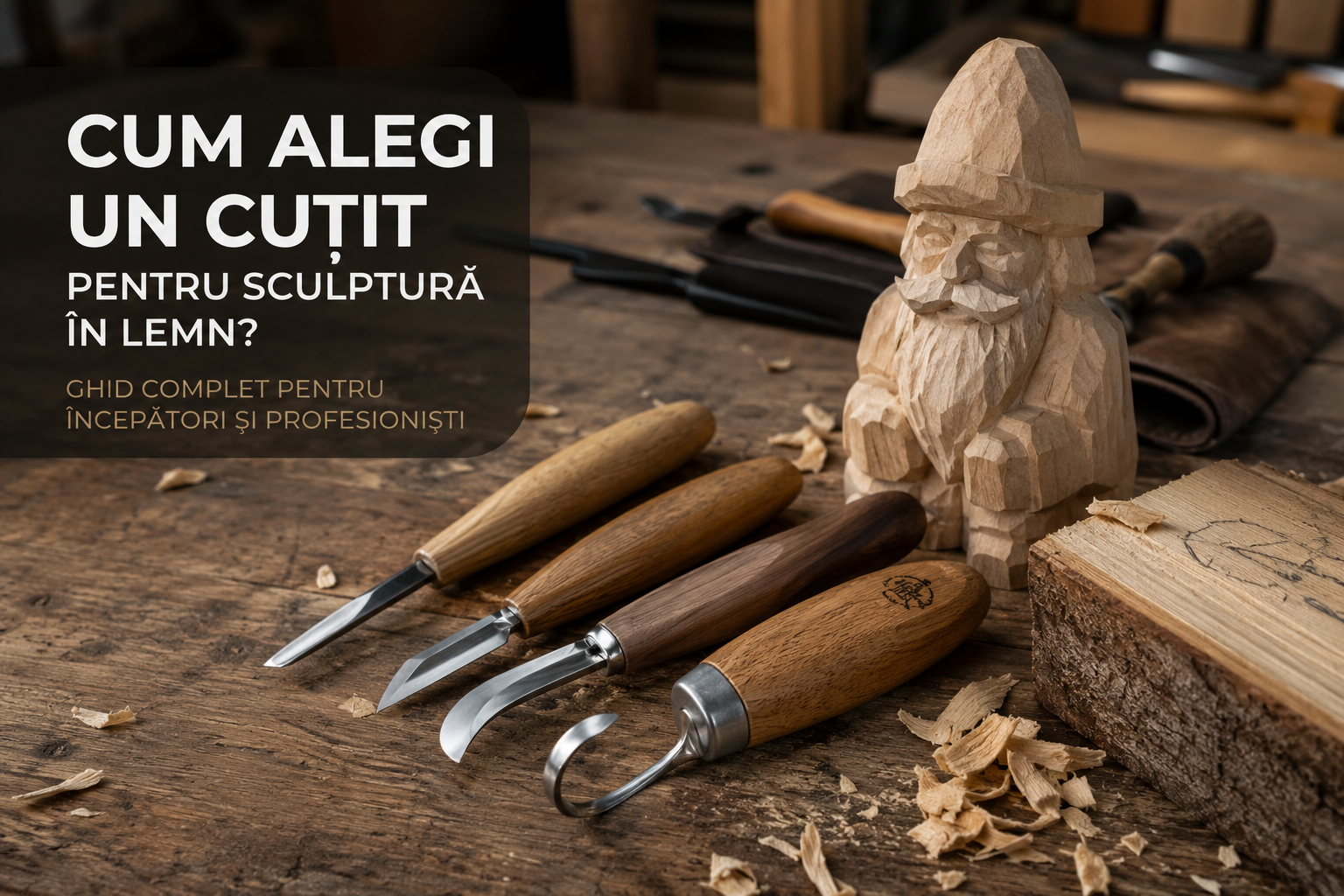 Cum alegi un cuțit pentru sculptură în lemn? Ghid complet pentru începători și profesioniști