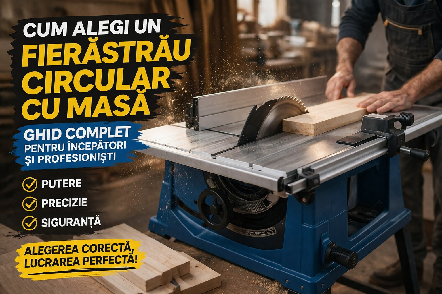 Cum alegi un fierăstrău circular cu masă – ghid complet pentru începători și profesioniști