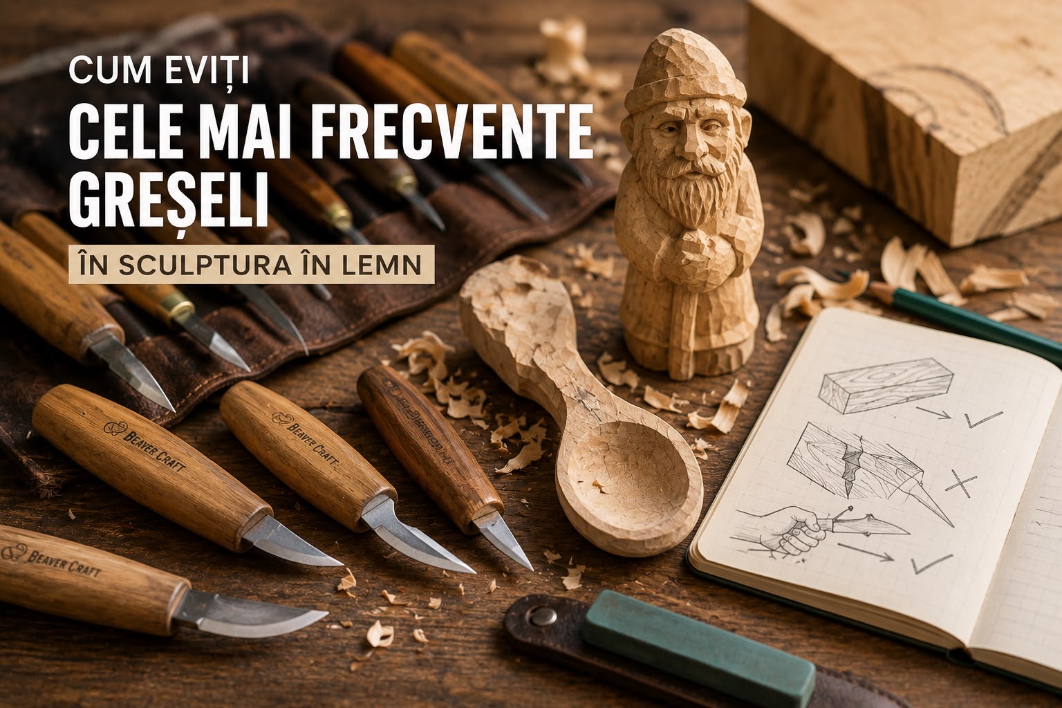 Cum eviți cele mai frecvente greșeli în sculptura în lemn