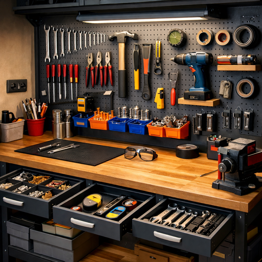 Cum îți organizezi eficient bancul de lucru pentru eficiență maximă