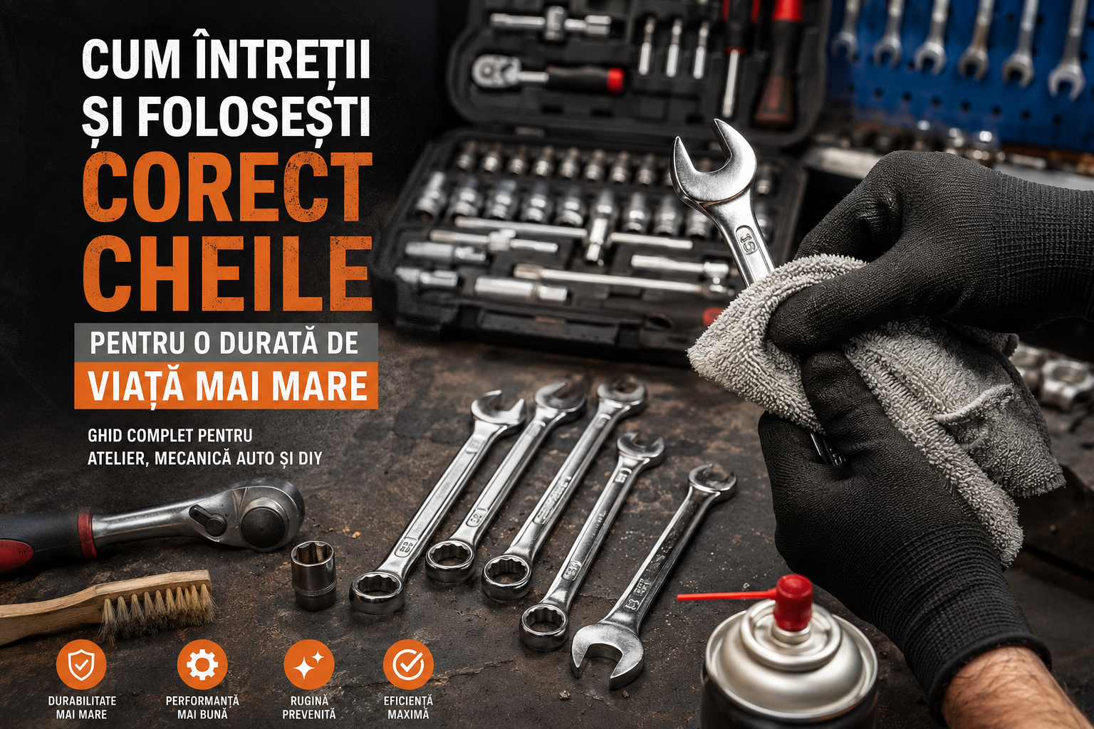 Cum întreții și folosești corect cheile pentru o durată de viață mai mare – ghid complet pentru atelier, mecanică auto și DIY