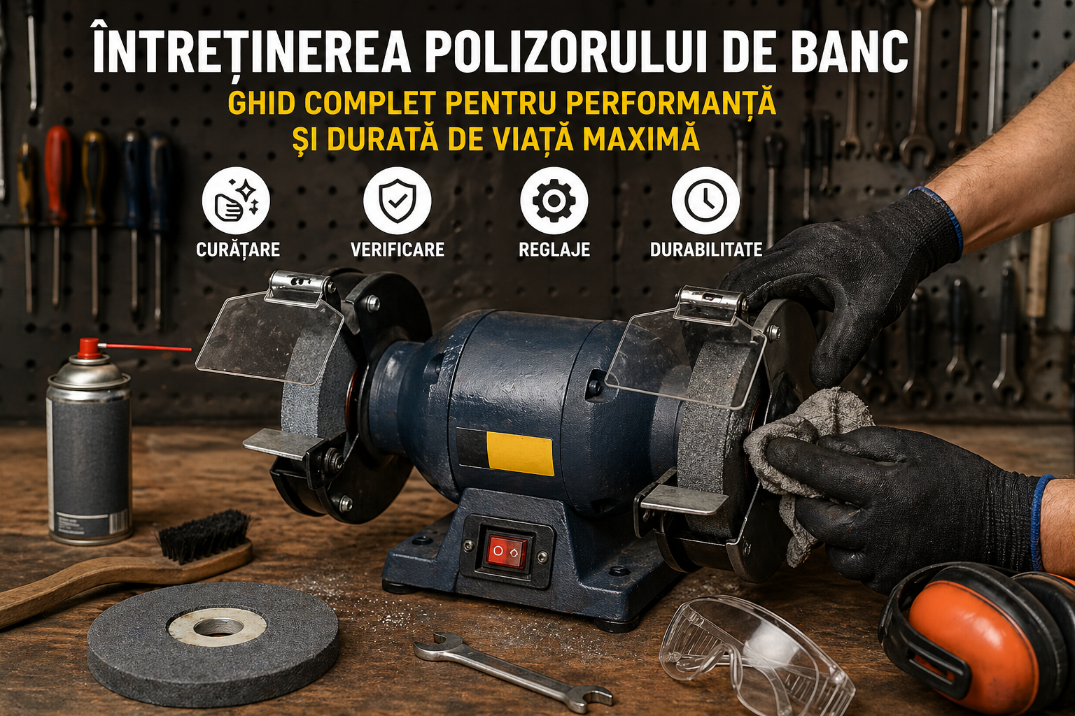 Întreținerea polizorului de banc – ghid complet pentru performanță și durată de viață maximă