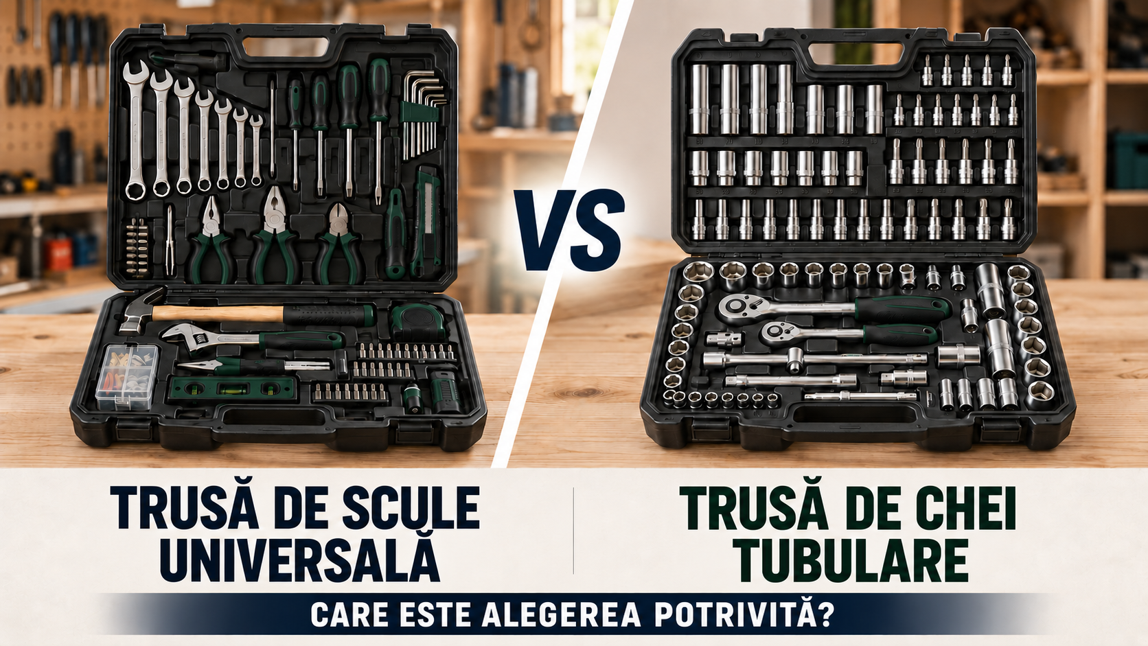 Trusă de scule universală vs. trusă de chei tubulare: care este alegerea potrivită?