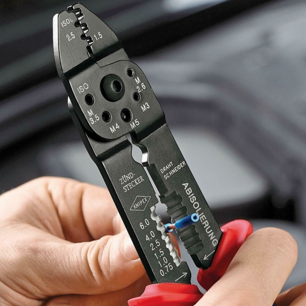 Cleste profesional pentru sertizat si dezizolat Knipex 97 21 215 B, 230 mm [4]