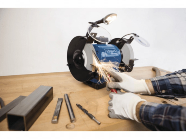 Polizor de banc combinat umed si uscat BG200W Scheppach 5903105903, 250 W, Ø150-Ø200 mm [3]