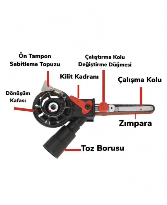Adaptor pentru masini de gaurit si insurubat, functie slefuitor cu banda ROX Wood 153ROX0030 [3]
