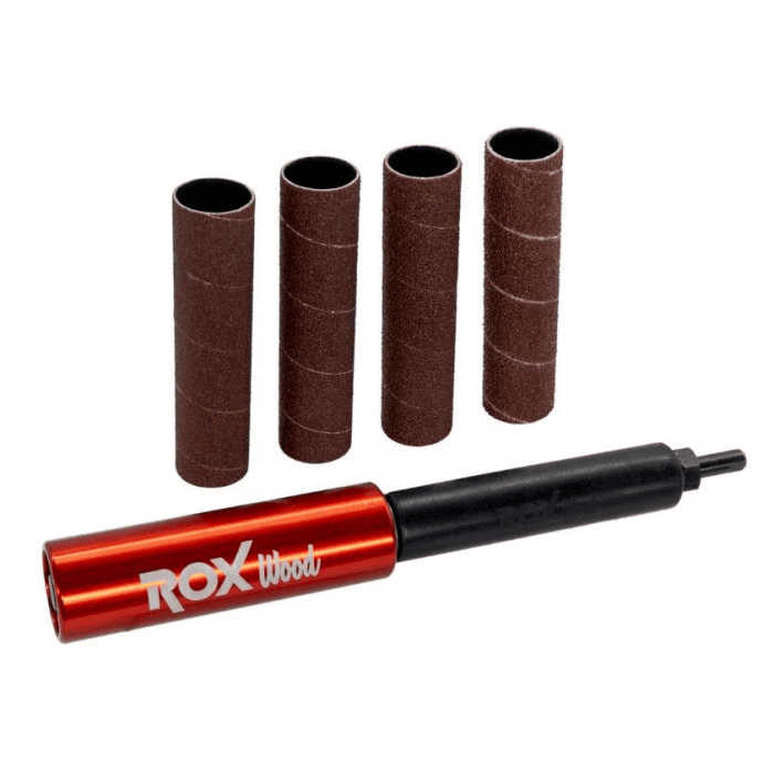Set adaptor slefuire cu mandrina plus accesorii ROX Wood 153ROX0192, 25 mm, 5 piese
