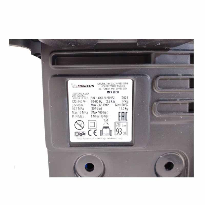 Aparat de spalat cu presiune MPX22EH Michelin 14769, 2200 W, 160 bari [6]