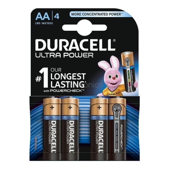Set baterii AA Duralock Ultra Power Duracell 500039400256, 4 bucati 500039400256 poza 2022