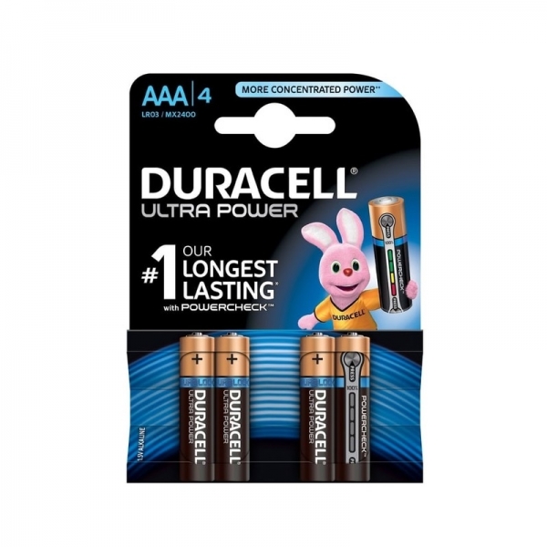 Set baterii AAA Duracell 5000394002692, 4 bucati, Duralock Ultra power 5000394002692 poza 2022