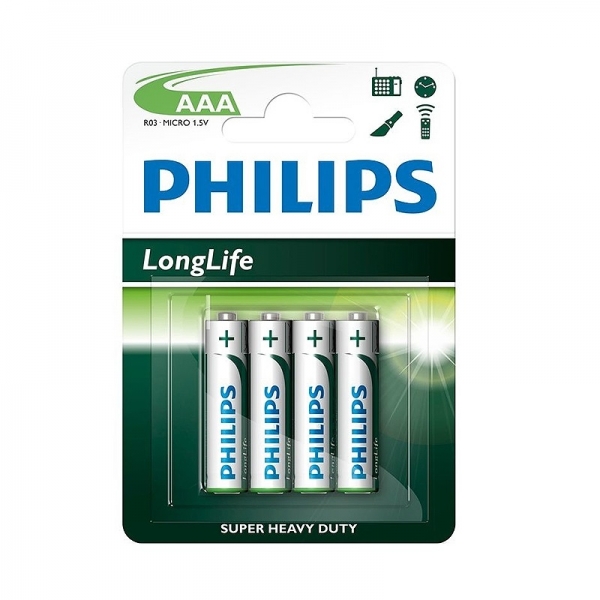 Set baterii AAA Philips P8712581645069, 4 bucati, R03 (LL) casaidea poza 2022