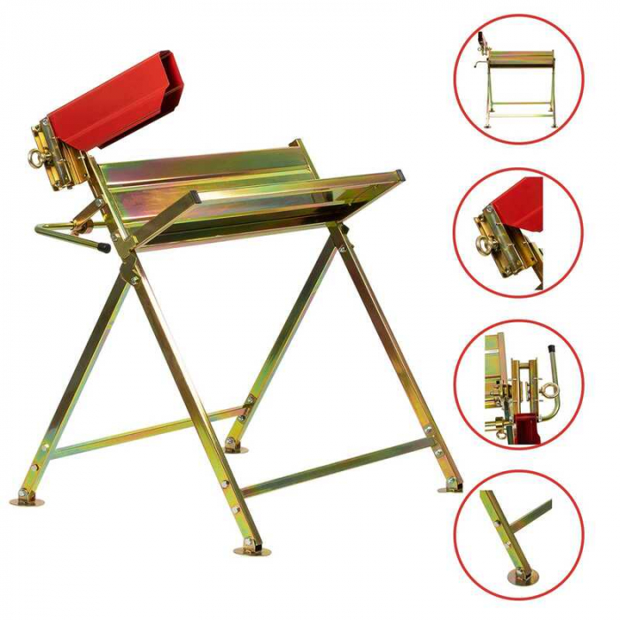 Capra taiat lemne cu suport pentru drujba SB10772 Grafner 20402, 775 x 700 x 900 mm, 120 Kg [9]