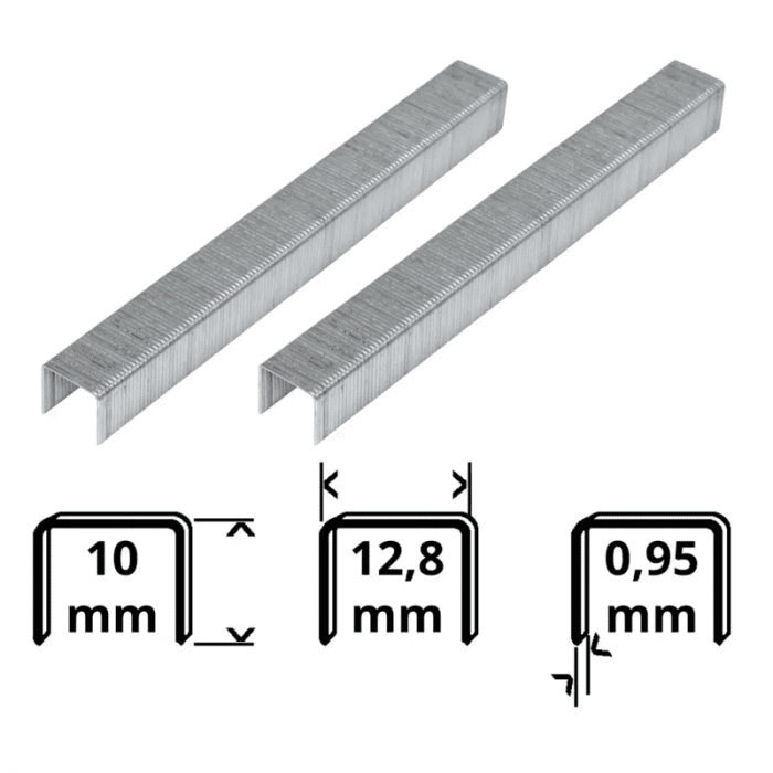 Capse pentru capsator pneumatic Gude 40269, 10 mm, set 5000 bucati [2]