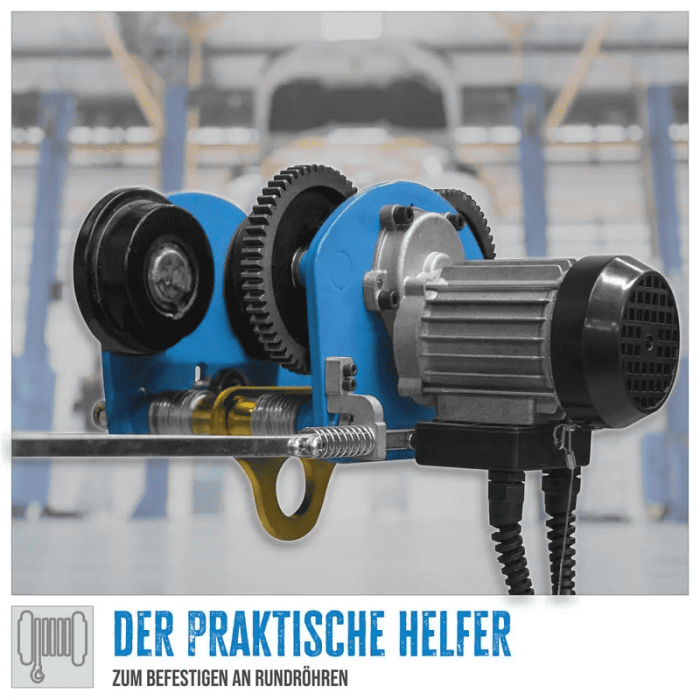 Carucior electric pentru scripete electric GLK 1000 Gude 01717, 68-110 mm [9]