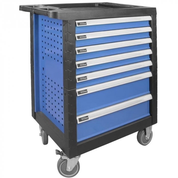 Carucior portabil cu scule GWP 07 Gude 40877, 7 sertare, 250 piese [3]