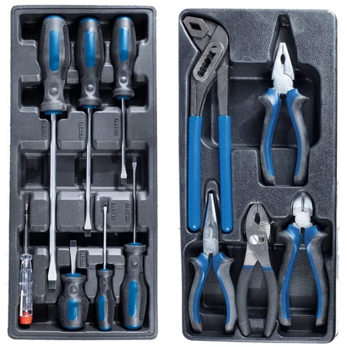 Carucior portabil cu scule TW1100 Scheppach 5909304901, 7 sertare, 70 piese [7]