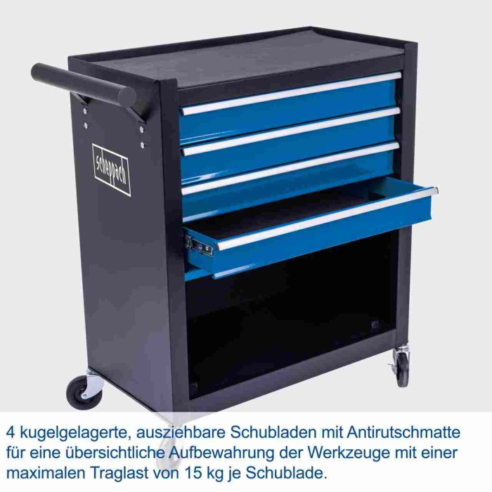 Carucior portabil fara scule TW1300 Scheppach 5909319900, 5 sertare [2]