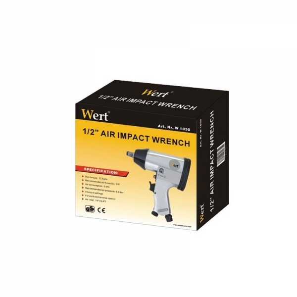 Pistol pneumatic impact Wert 1850, 1/2", 6 bari, 340 Nm [2]
