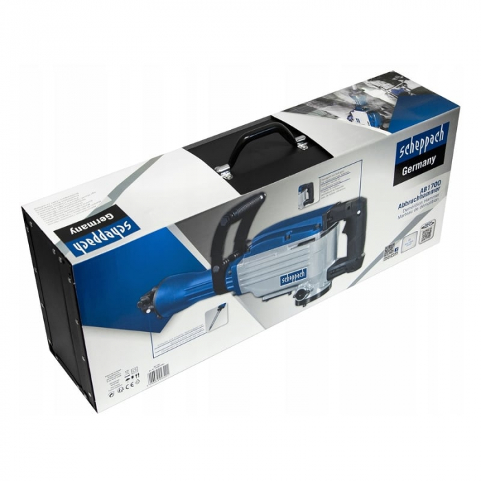 Ciocan demolator HEX AB1700 Scheppach 5908203901, 1700 W, 2000 bpm, 50 J [8]