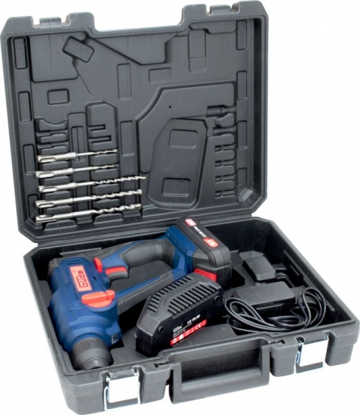 Ciocan rotopercutor SDS Plus cu acumulator Li-Ion Gude 58508, 18 V, 2 Ah [5]