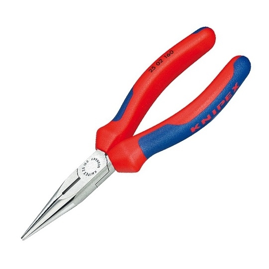 Cleste profesional cu varf lung semirotund si suprafata taietoare Knipex 25 02 160, 160 mm