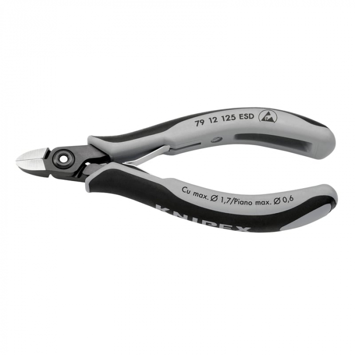 Cleste de electronist cu taiere diagonala Knipex 79 12 125 ESD, 125 mm [2]